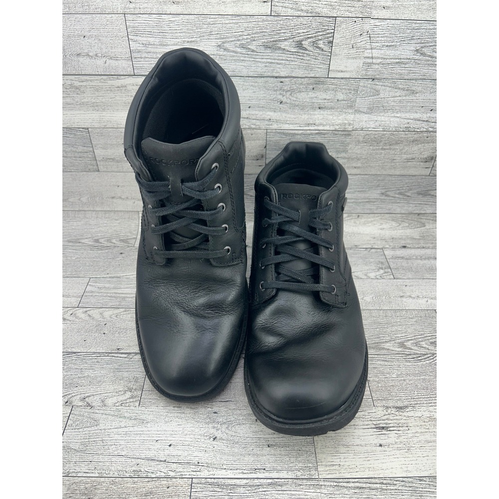 Rockport Storm‎ Surge Mens 9.5 Black Leather Waterproof Chukka Boots CH4053